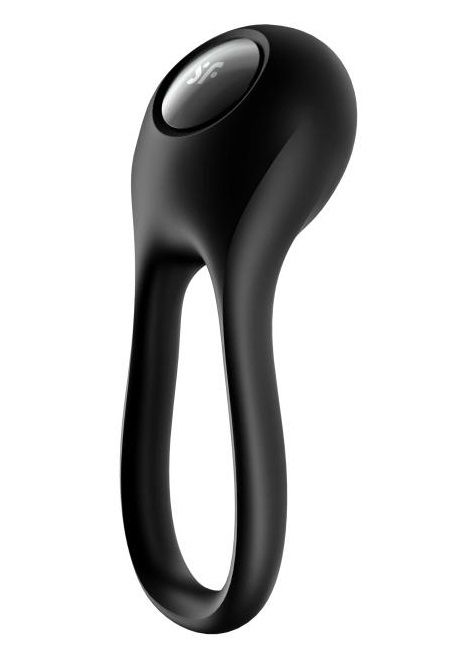 Черное эрекционное виброкольцо Majestic Duo - Satisfyer - в Таганроге купить с доставкой