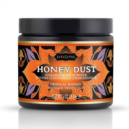 Пудра для тела Honey Dust Body Powder с ароматом манго - 170 гр. - Kama Sutra - купить с доставкой в Таганроге