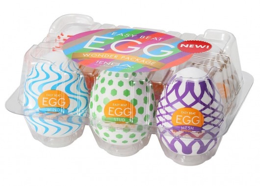 Набор из 6 мастурбаторов Tenga EGG IV с различным рельефом - Tenga - в Таганроге купить с доставкой