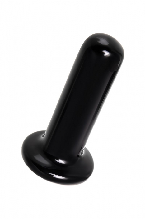 Черный стеклянный мини-вибратор - 10 см. - Sexus