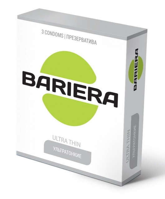 Ультратонкие презервативы Bariera Ultra Thin - 3 шт. - Bariera - купить с доставкой в Таганроге