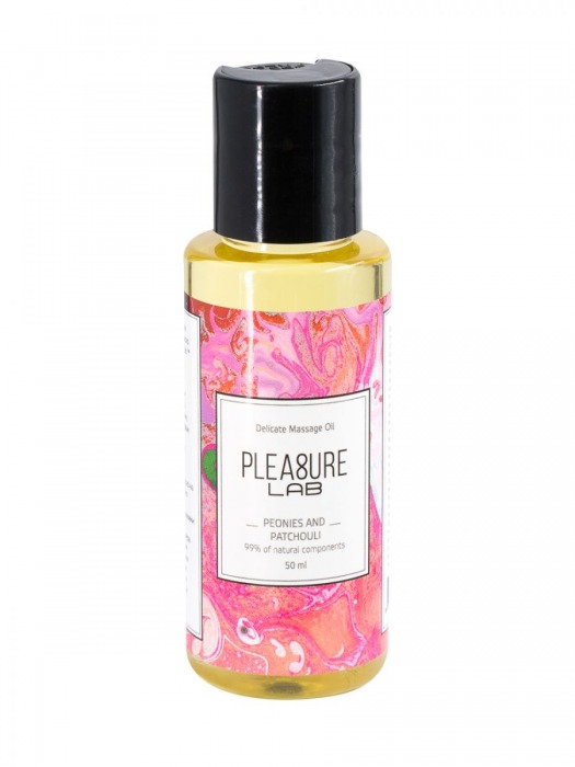 Массажное масло Pleasure Lab Delicate с ароматом пиона и пачули - 50 мл. - Pleasure Lab - купить с доставкой в Таганроге