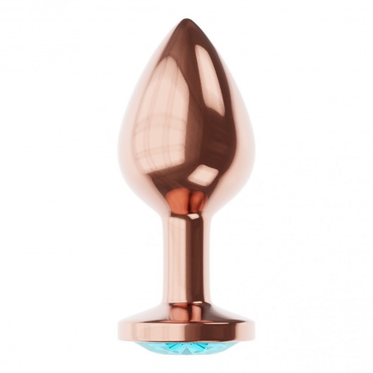 Пробка цвета розового золота с малиновым кристаллом Diamond Topaz Shine L - 8,3 см. - Lola Games - купить с доставкой в Таганроге