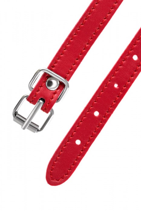 Красная маска Anonymo из искусственной кожи - ToyFa - купить с доставкой в Таганроге