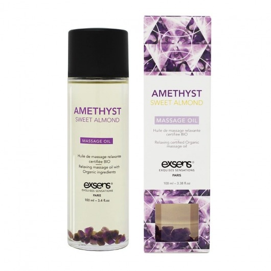 Органическое массажное масло AMETHYST SWEET ALMOND - 100 мл. - Exsens - купить с доставкой в Таганроге