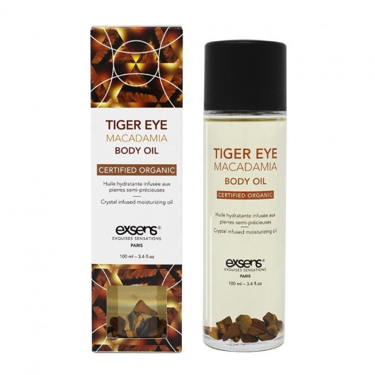 Органическое массажное масло TIGER EYE MACADAMIA - 100 мл. - Exsens - купить с доставкой в Таганроге