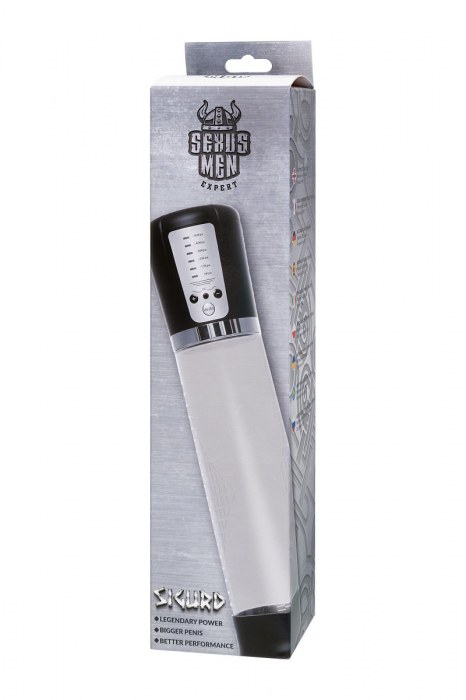 Прозрачная автоматическая помпа для пениса Sigurd - Sexus - в Таганроге купить с доставкой