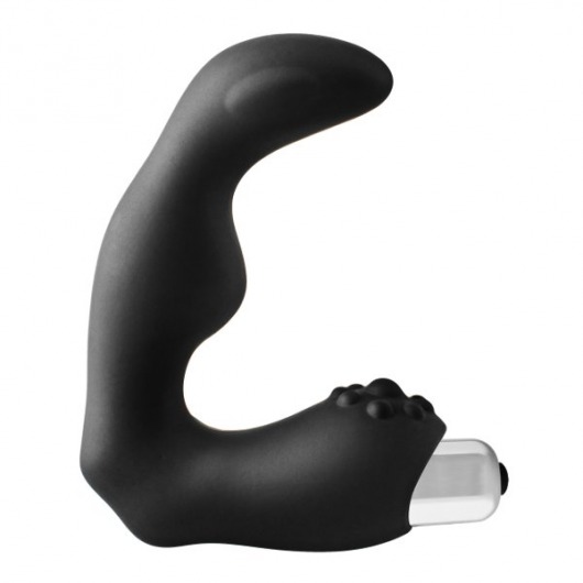 Черный вибромассажер простаты FantASStic Vibrating Prostate Massager - 11,3 см. - Dream Toys - в Таганроге купить с доставкой