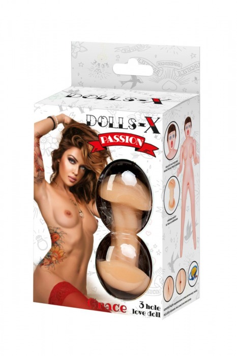 Надувная секс-кукла с тремя любовными отверстиями - ToyFa - в Таганроге купить с доставкой