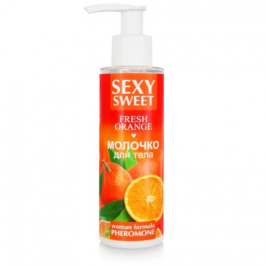 Молочко для тела с феромонами и ароматом апельсина Sexy Sweet Fresh Orange - 150 гр. -  - Магазин феромонов в Таганроге