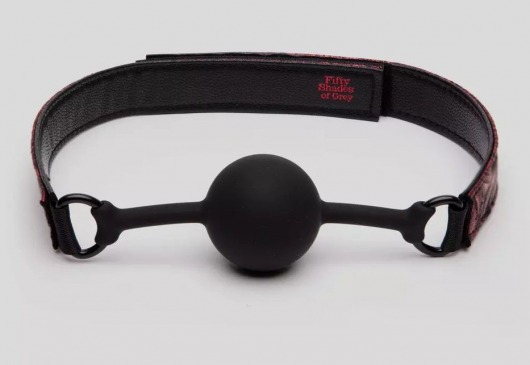Кляп-шар на двусторонних ремешках Reversible Silicone Ball Gag - Fifty Shades of Grey - купить с доставкой в Таганроге