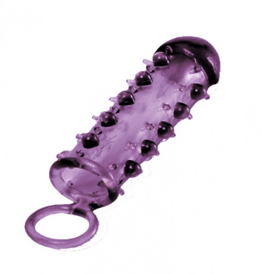 Закрытая фиолетовая насадка с пупырышками SAMURAI PENIS SLEEVE PURPLE - 14,5 см. - NMC - в Таганроге купить с доставкой