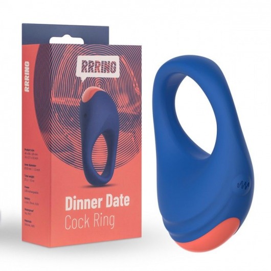Синее эрекционное кольцо RRRING Dinner Date Cock Ring - FeelzToys - в Таганроге купить с доставкой