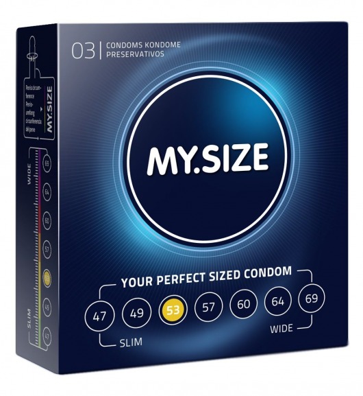 Презервативы MY.SIZE размер 53 - 3 шт. - My.Size - купить с доставкой в Таганроге