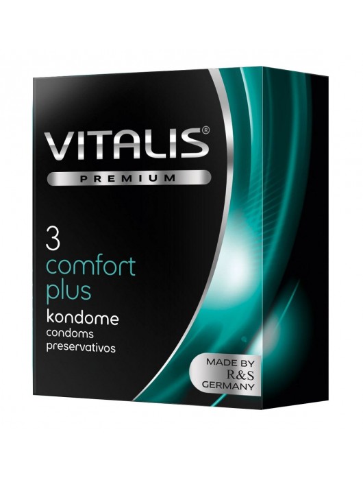 Контурные презервативы VITALIS PREMIUM comfort plus - 3 шт. - Vitalis - купить с доставкой в Таганроге
