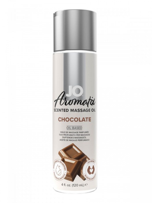 Массажное масло JO Aromatix Massage Oil Chocolate с ароматом шоколада - 120 мл. - System JO - купить с доставкой в Таганроге