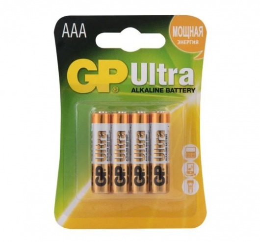 Батарейки алкалиновые GP Ultra Alkaline 24А AАA/LR03 - 4 шт. - Элементы питания - купить с доставкой в Таганроге