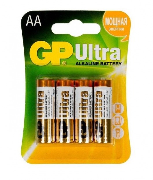 Батарейки алкалиновые GP Ultra Alkaline AA/LR6 - 4 шт. - Элементы питания - купить с доставкой в Таганроге