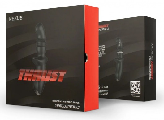 Черный вибромассажер простаты Nexus Thrust с возвратно-поступательными движениями - Nexus Range - в Таганроге купить с доставкой