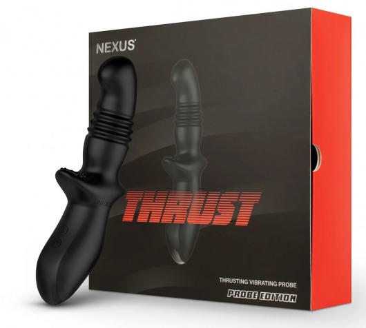 Черный вибромассажер простаты Nexus Thrust с возвратно-поступательными движениями - Nexus Range - в Таганроге купить с доставкой