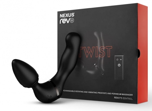 Черный гибридный вибромассажер Nexus Revo Twist - Nexus Range - в Таганроге купить с доставкой
