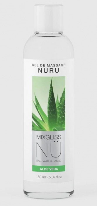 Массажный гель на водной основе Mixgliss NU Aloe Vera - 150 мл. - Mixgliss - купить с доставкой в Таганроге