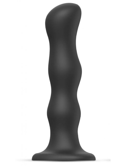 Черная насадка Strap-On-Me Dildo Geisha Balls size XL - Strap-on-me - купить с доставкой в Таганроге