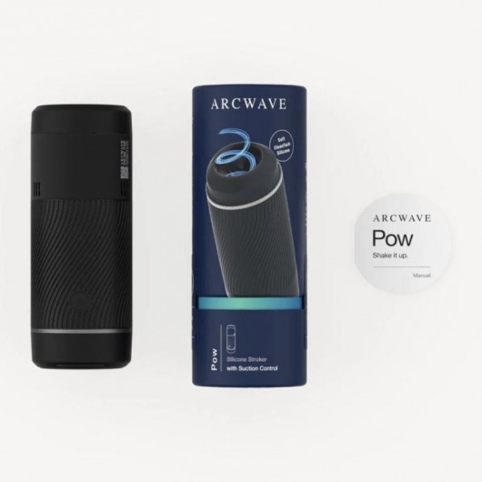 Черный мастурбатор с контролем всасывания Arcwave Pow Stroker - Arcwave - в Таганроге купить с доставкой