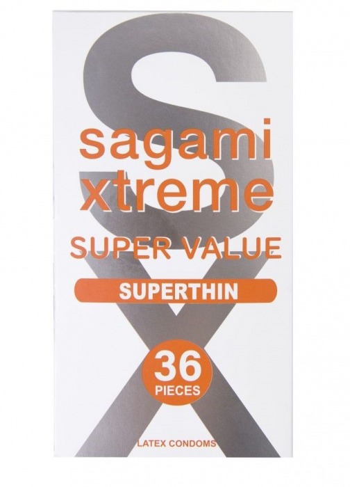 Ультратонкие презервативы Sagami Xtreme Superthin - 36 шт. - Sagami - купить с доставкой в Таганроге