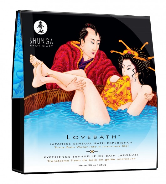 Соль для ванны Lovebath Ocean temptation, превращающая воду в гель - 650 гр. - Shunga - купить с доставкой в Таганроге