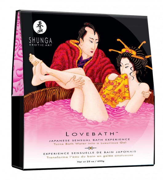 Соль для ванны Lovebath Dragon Fruit, превращающая воду в гель - 650 гр. - Shunga - купить с доставкой в Таганроге