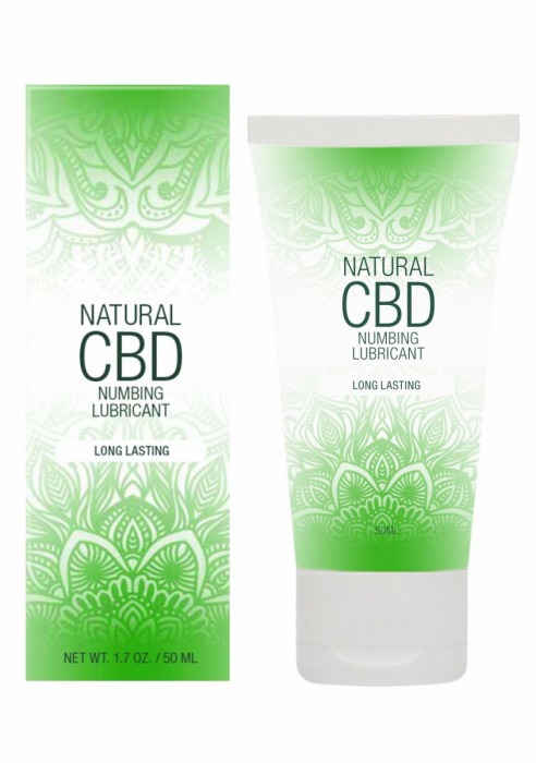 Лубрикант с пролонгирующим эффектом Natural CBD Numbing Lubricant - 50 мл. - Shots Media BV - купить с доставкой в Таганроге