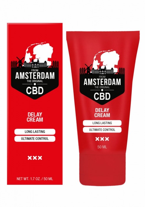 Крем-пролонгатор CBD from Amsterdam Delay Cream - 50 мл. - Shots Media BV - купить с доставкой в Таганроге