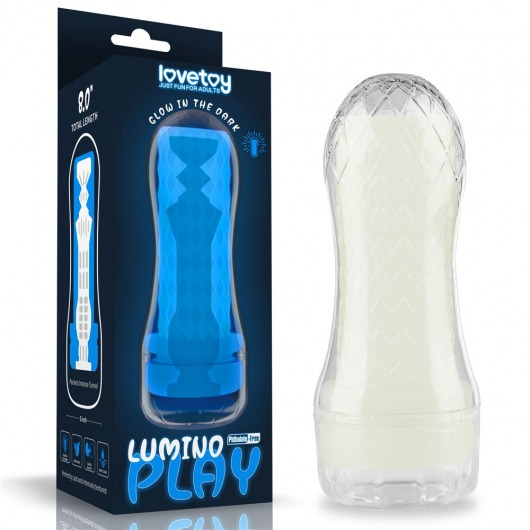 Светящийся в темноте мастурбатор Lumino Play Masturbator Pocketed - Lovetoy - в Таганроге купить с доставкой