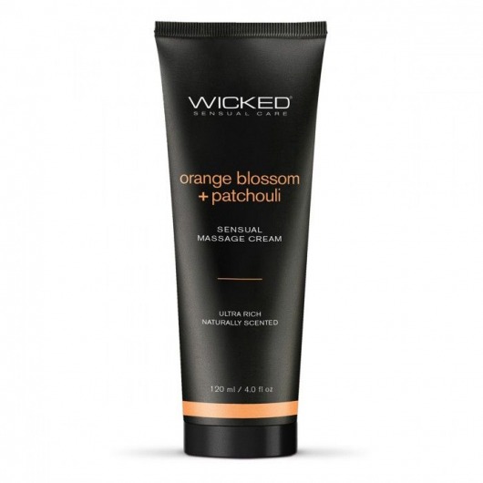 Массажный легкий крем WICKED Orange Blossom plus Patchouli - 120 мл. - Wicked - купить с доставкой в Таганроге