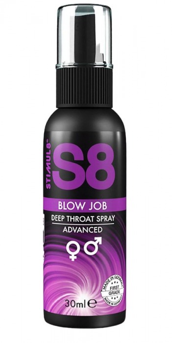 Лубрикант для орального секса S8 Deep Throat Spray - 30 мл. - Stimul8 - купить с доставкой в Таганроге