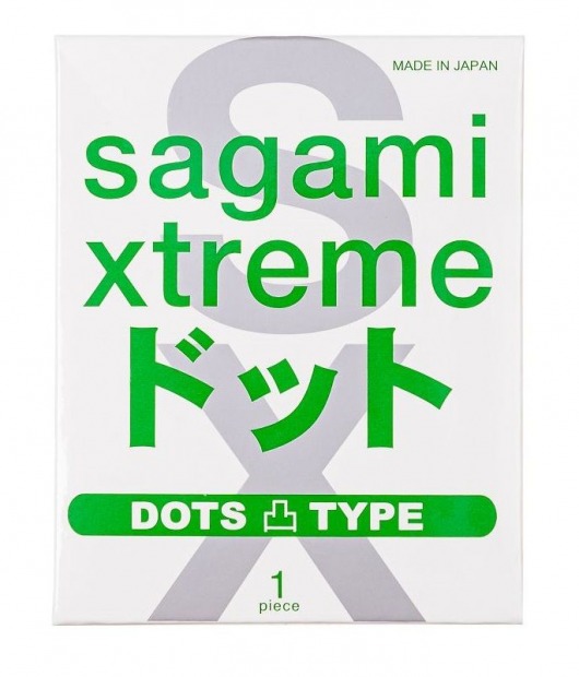 Презерватив Sagami Xtreme Type-E с точками - 1 шт. - Sagami - купить с доставкой в Таганроге