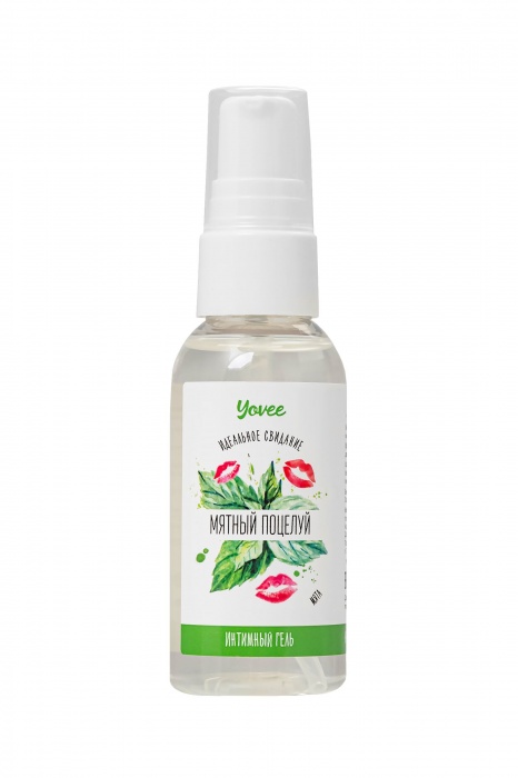 Съедобная гель-смазка Yovee «Мятный поцелуй» с Д-пантенолом и вкусом мяты - 50 мл. - ToyFa - купить с доставкой в Таганроге