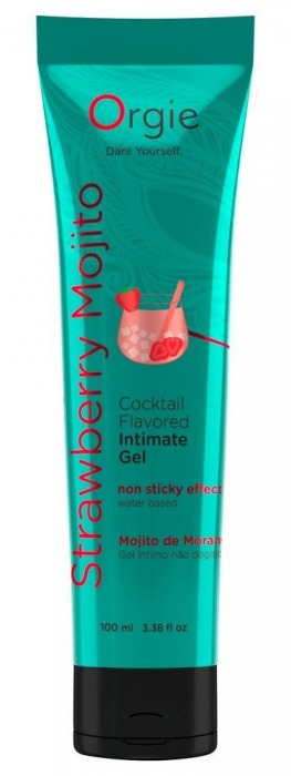 Съедобный интимный гель Orgie Lube Tube Cocktail Strawberry Mojito - 100 мл. - ORGIE - купить с доставкой в Таганроге