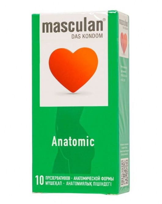 Презервативы анатомической формы Masculan Anatomic - 10 шт. - Masculan - купить с доставкой в Таганроге