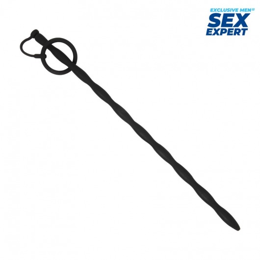 Черный стимулятор уретры Sex Expert - Sex Expert - купить с доставкой в Таганроге