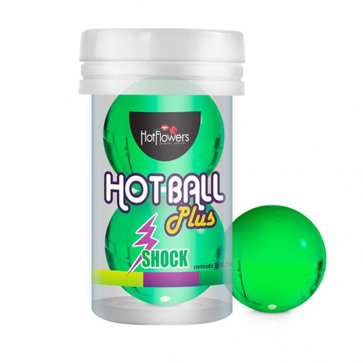 Лубрикант на силиконовой основе Hot Ball Plus с покалывающим эффектом (2 шарика по 3 гр.) - HotFlowers - купить с доставкой в Таганроге