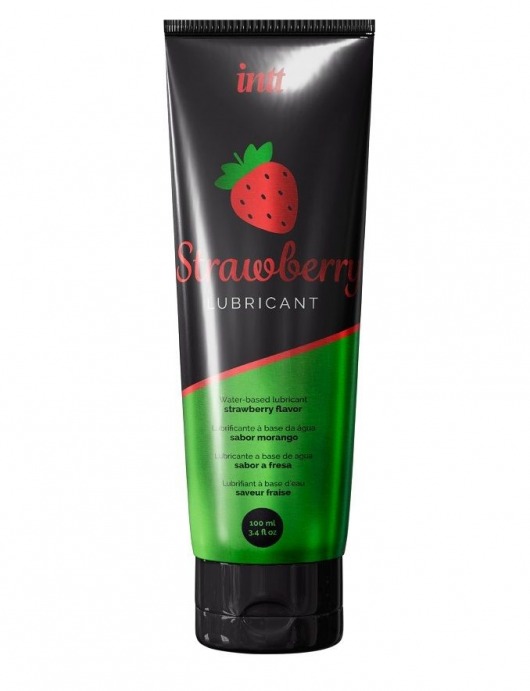 Смазка на водной основе с ароматом клубники Strawberry Lubricant - 100 мл. - INTT - купить с доставкой в Таганроге