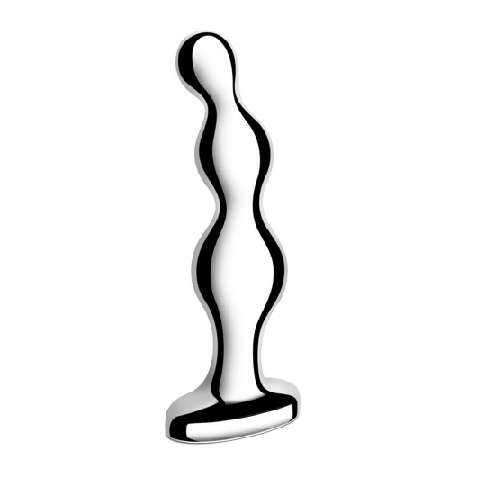 Стальной анальный фаллоимитатор для простаты Stainless Steel Anal Beads - 13 см. - b-Vibe - в Таганроге купить с доставкой