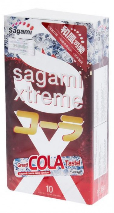 Ароматизированные презервативы Sagami Xtreme COLA - 10 шт. - Sagami - купить с доставкой в Таганроге