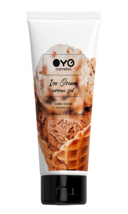 Лубрикант на водной основе OYO Aroma Gel Ice Cream с ароматом пломбира - 75 мл. - OYO - купить с доставкой в Таганроге