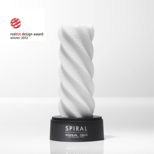 Белый 3D мастурбатор SPIRAL - Tenga - в Таганроге купить с доставкой