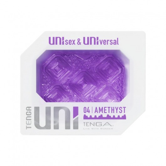 Фиолетовый мастурбатор-стимулятор Tenga Uni Amethyst - Tenga - в Таганроге купить с доставкой