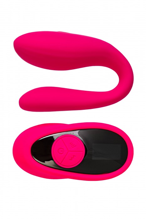Розовый вибратор для пар Prawno с пультом ДУ - ToyFa купить в Таганроге с доставкой в Orgasmix.ru Розовый вибратор для пар Prawno с пультом ДУ - ToyFa