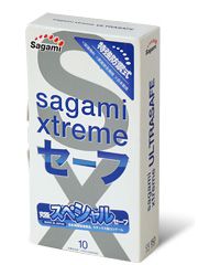 Презервативы Sagami Xtreme Ultrasafe с двойным количеством смазки - 10 шт. - Sagami - купить с доставкой в Таганроге